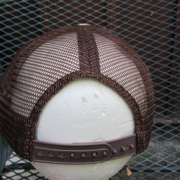 ED HARDY CHRISTIAN AUDIGIER BROWN TRUCKER HAT NWOT - Picture 4 of 8